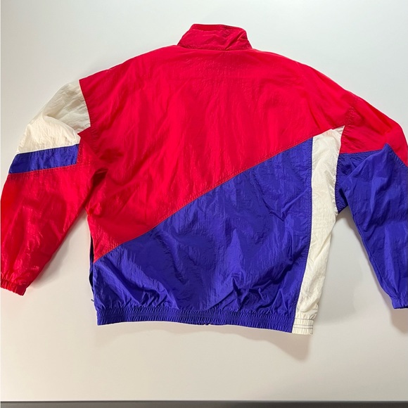 Vintage Nike Swoosh 80s 90s Full Zip Windbreaker Embroidered Logo L Unisex - Picture 7 of 16